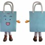 Cartoon Tote Bag Mascot Costume Adult Shopping Bag Character Outfit for Party Event Promotion Halloween