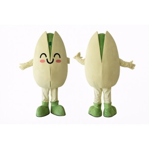 Pistachio Mascot Costume Full Body Cartoon Nut Character Outfit for Events, Parties & Promotions