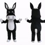 Black Donkey Mascot Costume Adult Cartoon Donkey Character Suit for Party Event Promotion