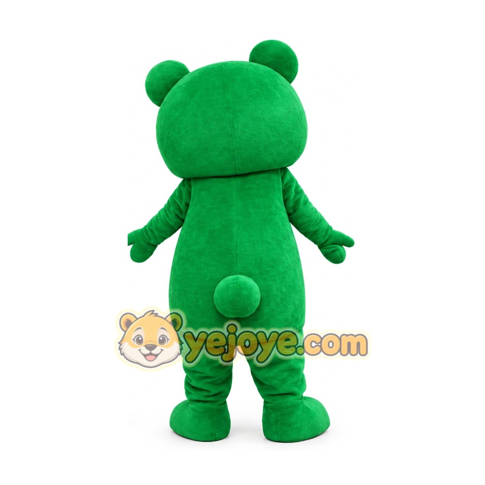 Green Bear Mascot Costume Adult Full Body Cartoon Animal Character Suit Green Bear Mascot Costume Adult Full Body Cartoon Animal Character Suit
