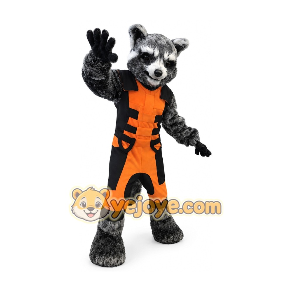 Adult Raccoon Mascot Costume Full Body Cartoon Raccoon Character Outfit for Events, Parties & Promotions