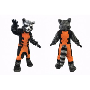 Adult Raccoon Mascot Costume Full Body Cartoon Raccoon Character Outfit for Events, Parties & Promotions