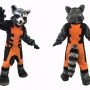 Adult Raccoon Mascot Costume Full Body Cartoon Raccoon Character Outfit for Events, Parties & Promotions