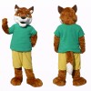 Brown Fox Mascot Costume Adult Full Body Animal Character Suit