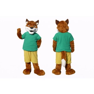 Brown Fox Mascot Costume Adult Full Body Animal Character Suit