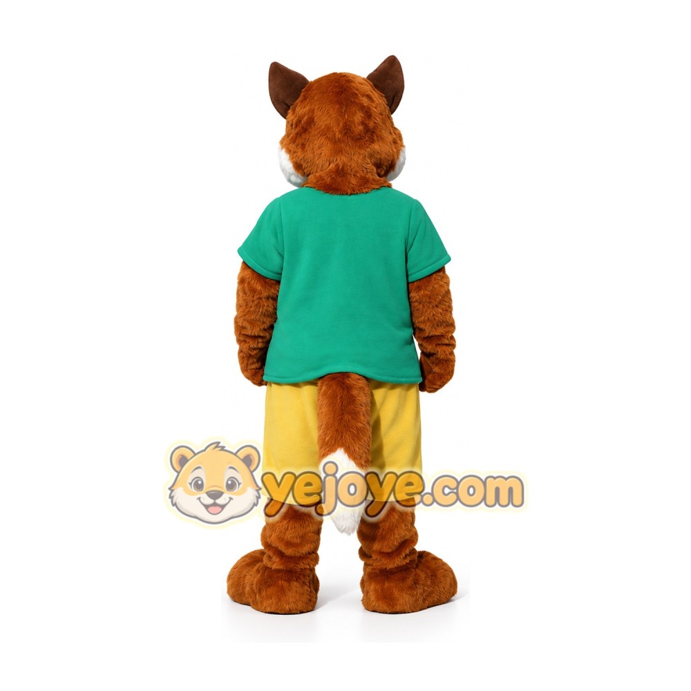 Brown Fox Mascot Costume Adult Full Body Animal Character Suit Brown Fox Mascot Costume Adult Full Body Animal Character Suit