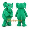 Green Elephant Mascot Costume Adult Full Body Cartoon Animal Character Suit Green Elephant Mascot Costume Adult Full Body Cartoon Animal Character Suit