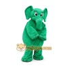 Green Elephant Mascot Costume Adult Full Body Cartoon Animal Character Suit Green Elephant Mascot Costume Adult Full Body Cartoon Animal Character Suit