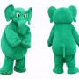 Green Elephant Mascot Costume Adult Full Body Cartoon Animal Character Suit