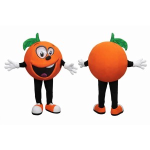 Orange Fruit Mascot Costume Adult Full Body Cartoon Character Outfit for Events & Promotions
