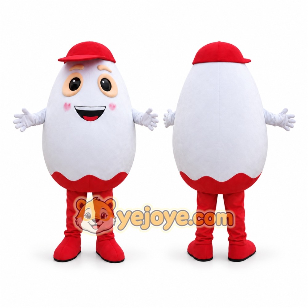 Cute Egg Mascot Costume Adult Size Cartoon Egg Character Outfit for Party Event Promotion Cute Egg Mascot Costume Adult Size Cartoon Egg Character Outfit for Party Event Promotion