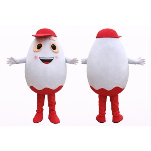 Cute Egg Mascot Costume Adult Size Cartoon Egg Character Outfit for Party Event Promotion