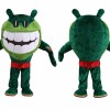 Cartoon Green Alien Mascot Costume Adult Funny Monster Character Outfit for Party Halloween Event