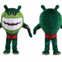 Cartoon Green Alien Mascot Costume Adult Funny Monster Character Outfit for Party Halloween Event
