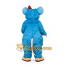 Blue Mouse Mascot Costume with Red Bow Cartoon Animal Character Adult Size for Party Event Promotion Blue Mouse Mascot Costume with Red Bow Cartoon Animal Character Adult Size for Party Event Promotion