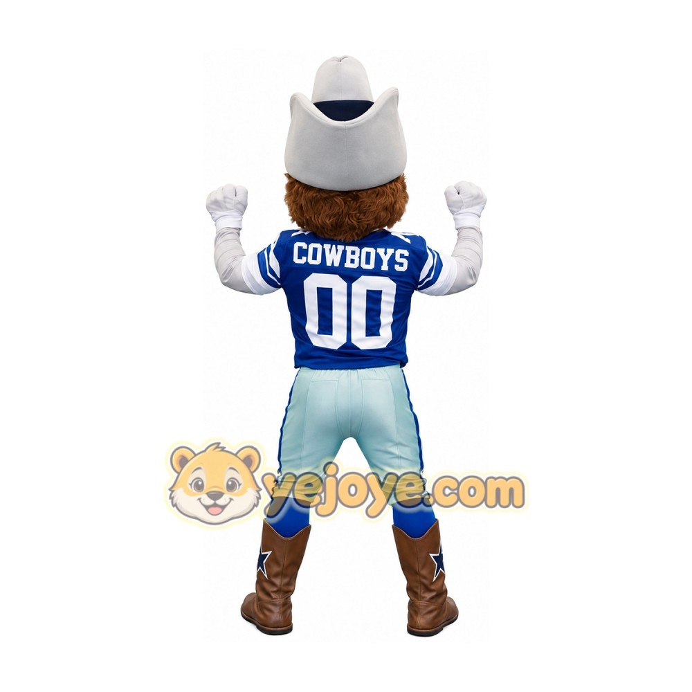 Funny Cowboy Mascot Costume Adult Western Cowboy Character Outfit for Party Halloween Event