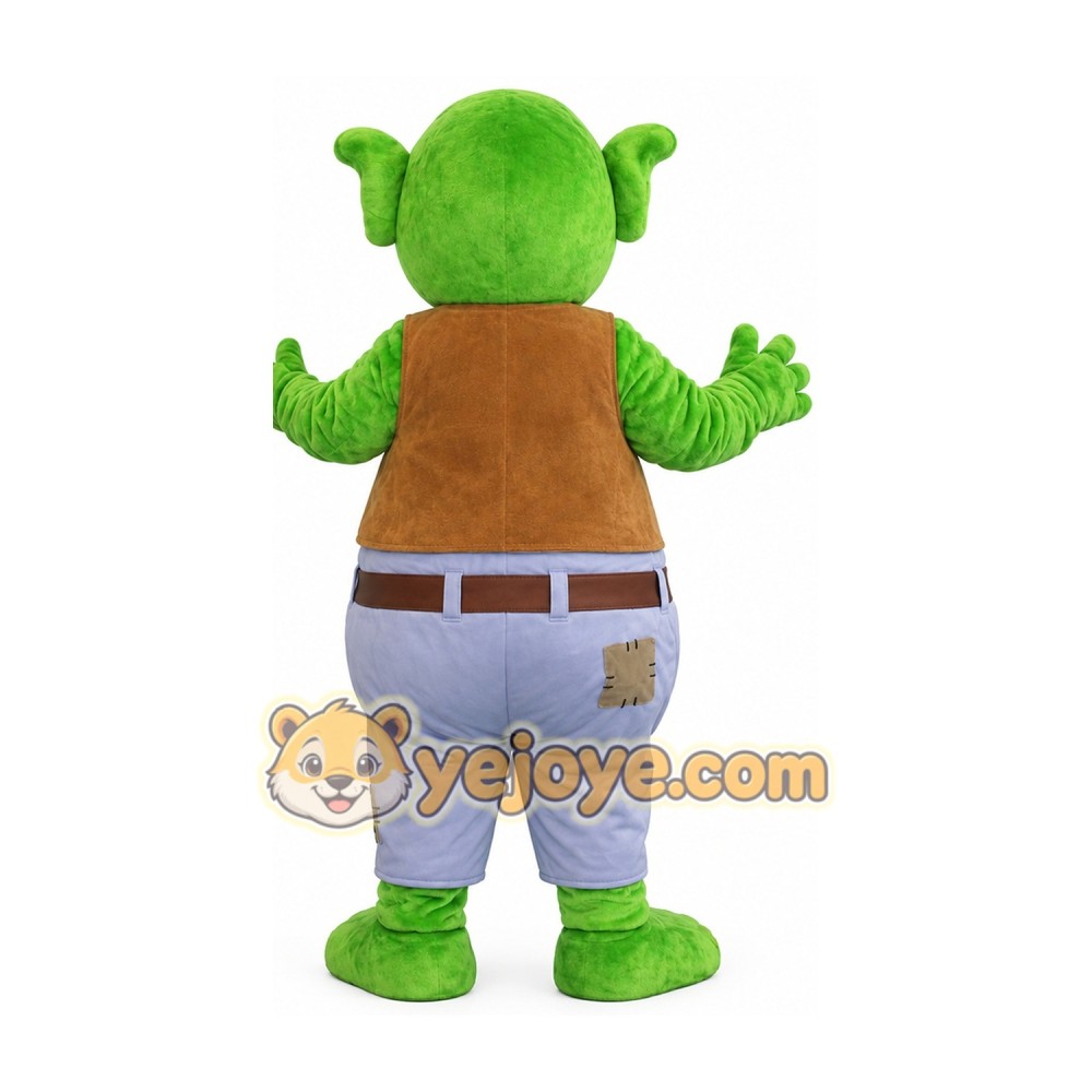 Green Ogre Mascot Costume Adult Cartoon Monster Character Outfit for Party Event Promotion Green Ogre Mascot Costume Adult Cartoon Monster Character Outfit for Party Event Promotion