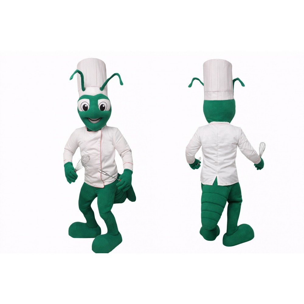 Chef Ant Mascot Costume Adult Full Body Cartoon Insect Character Suit