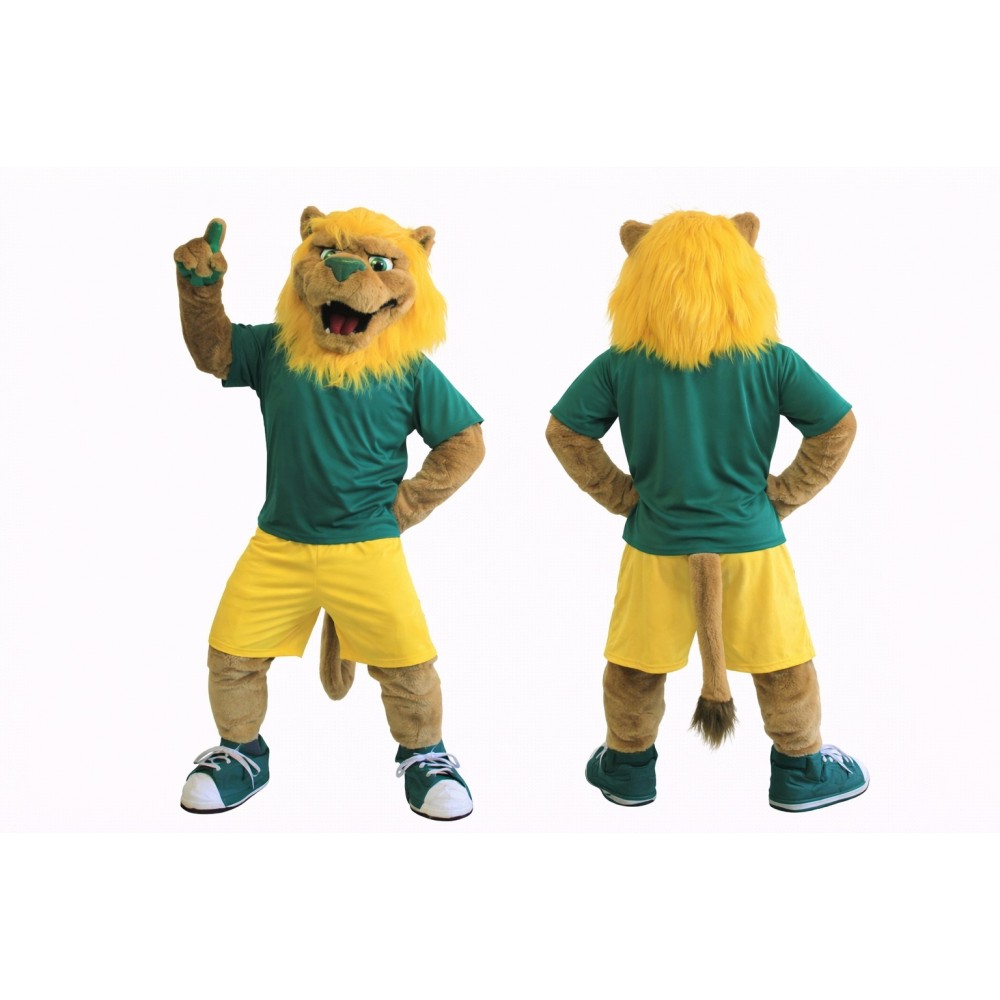 Lion Mascot Costume Adult Full Body Cartoon Animal Character Suit