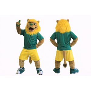 Lion Mascot Costume Adult Full Body Cartoon Animal Character Suit