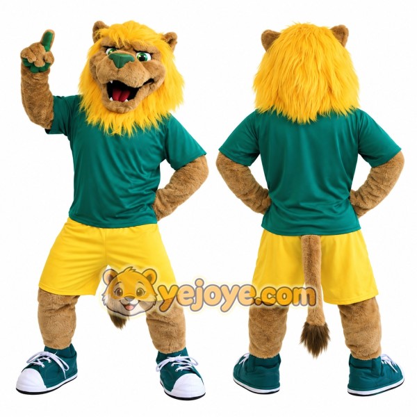 Lion Mascot Costume Adult Full Body Cartoon Animal Character Suit