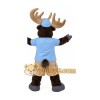 Adult Moose Mascot Costume with Antlers Full Body Cartoon Reindeer Character Outfit for Events, Parties & Promotions Adult Moose Mascot Costume with Antlers Full Body Cartoon Reindeer Character Outfit for Events, Parties & Promotions