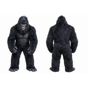 Adult Gorilla Mascot Costume Realistic Black Ape Character Outfit for Party Events Halloween Promotion