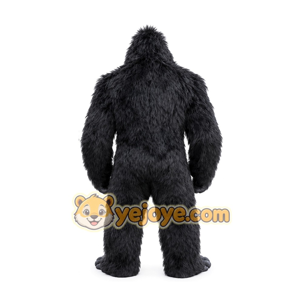 Adult Gorilla Mascot Costume Realistic Black Ape Character Outfit for Party Events Halloween Promotion Adult Gorilla Mascot Costume Realistic Black Ape Character Outfit for Party Events Halloween Promotion