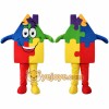 Puzzle House Mascot Costume Adult Puzzle Character Outfit for Party Halloween Event Promotion