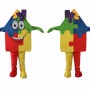 Puzzle House Mascot Costume Adult Puzzle Character Outfit for Party Halloween Event Promotion