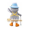 Cartoon Owl Hiker Mascot Costume with Hat & Walking Stick Full Body Character Outfit Cartoon Owl Hiker Mascot Costume with Hat & Walking Stick Full Body Character Outfit