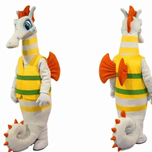 Adult Seahorse Mascot Costume Full Body Cartoon Character Outfit for Party Events & Promotions