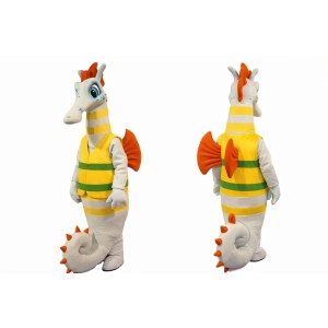 Adult Seahorse Mascot Costume Full Body Cartoon Character Outfit for Party Events & Promotions