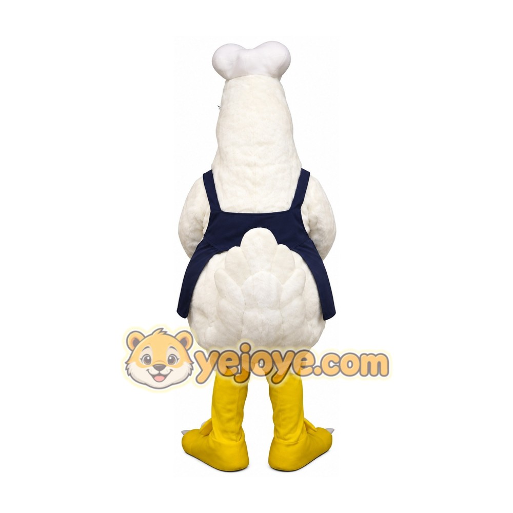 Chef Chicken Mascot Costume Adult Full Body Hen Character Suit Chef Chicken Mascot Costume Adult Full Body Hen Character Suit