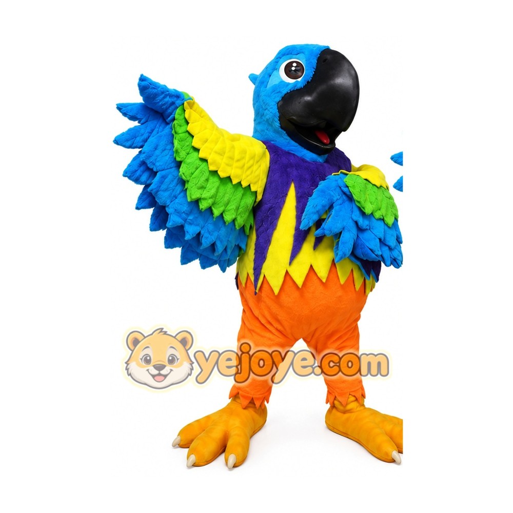 Colorful Parrot Mascot Costume Adult Full Body Bird Character Suit Colorful Parrot Mascot Costume Adult Full Body Bird Character Suit