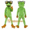 Frog Mascot Costume with Glasses Full Body Cartoon Frog Character Outfit for Events, Parties & Promotions Frog Mascot Costume with Glasses Full Body Cartoon Frog Character Outfit for Events, Parties & Promotions