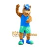 Horse Mascot Costume with Blue Sports Tank Top & Shorts Full Body Cartoon Pony Character Outfit Horse Mascot Costume with Blue Sports Tank Top & Shorts Full Body Cartoon Pony Character Outfit