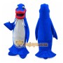 Blue Walrus Mascot Costume Full Body Cartoon Sea Animal Character Outfit