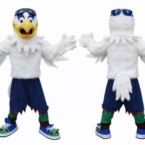 Adult Eagle Mascot Costume with Goggles Full Body Bird Character Outfit for Events, Parties & Promotions