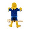 Eagle Mascot Costume with Blue Sports Uniform Full Body Cartoon Bird Character Outfit Eagle Mascot Costume with Blue Sports Uniform Full Body Cartoon Bird Character Outfit