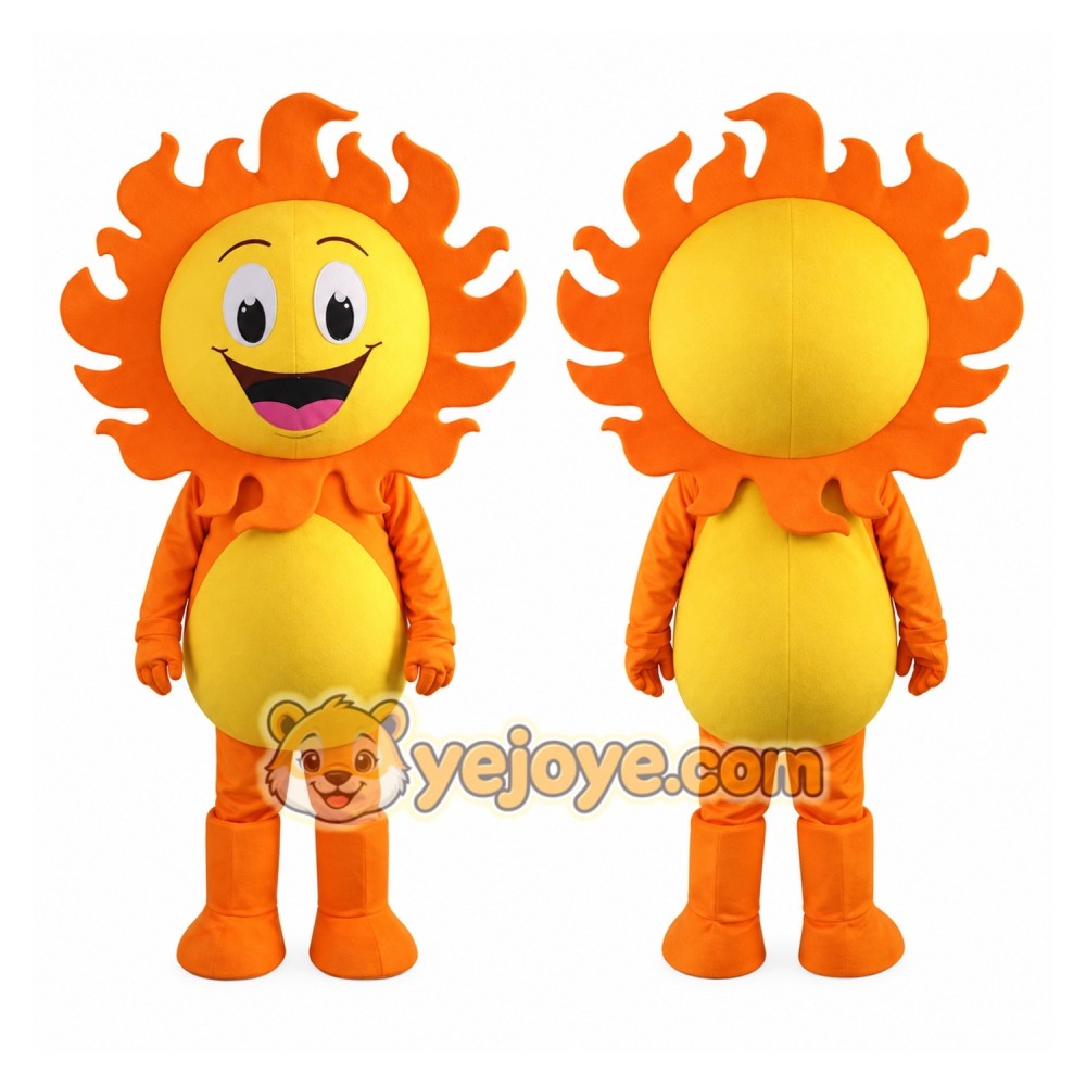 Cartoon Sun Mascot Costume Adult Sunshine Character Outfit for Party Halloween Event Promotion Cartoon Sun Mascot Costume Adult Sunshine Character Outfit for Party Halloween Event Promotion