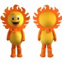 Cartoon Sun Mascot Costume Adult Sunshine Character Outfit for Party Halloween Event Promotion