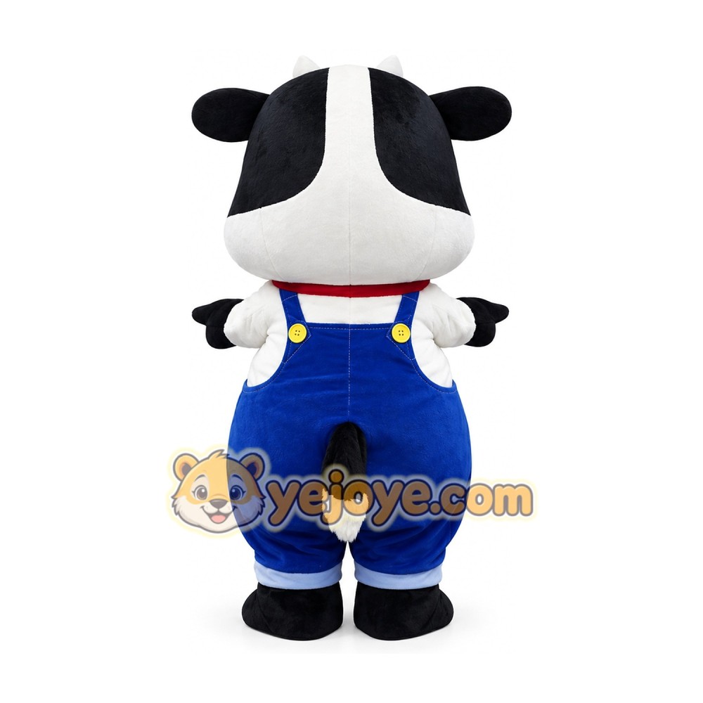 Cute Cow Mascot Costume Adult Cartoon Farm Cow Character Outfit for Party Halloween Event Cute Cow Mascot Costume Adult Cartoon Farm Cow Character Outfit for Party Halloween Event
