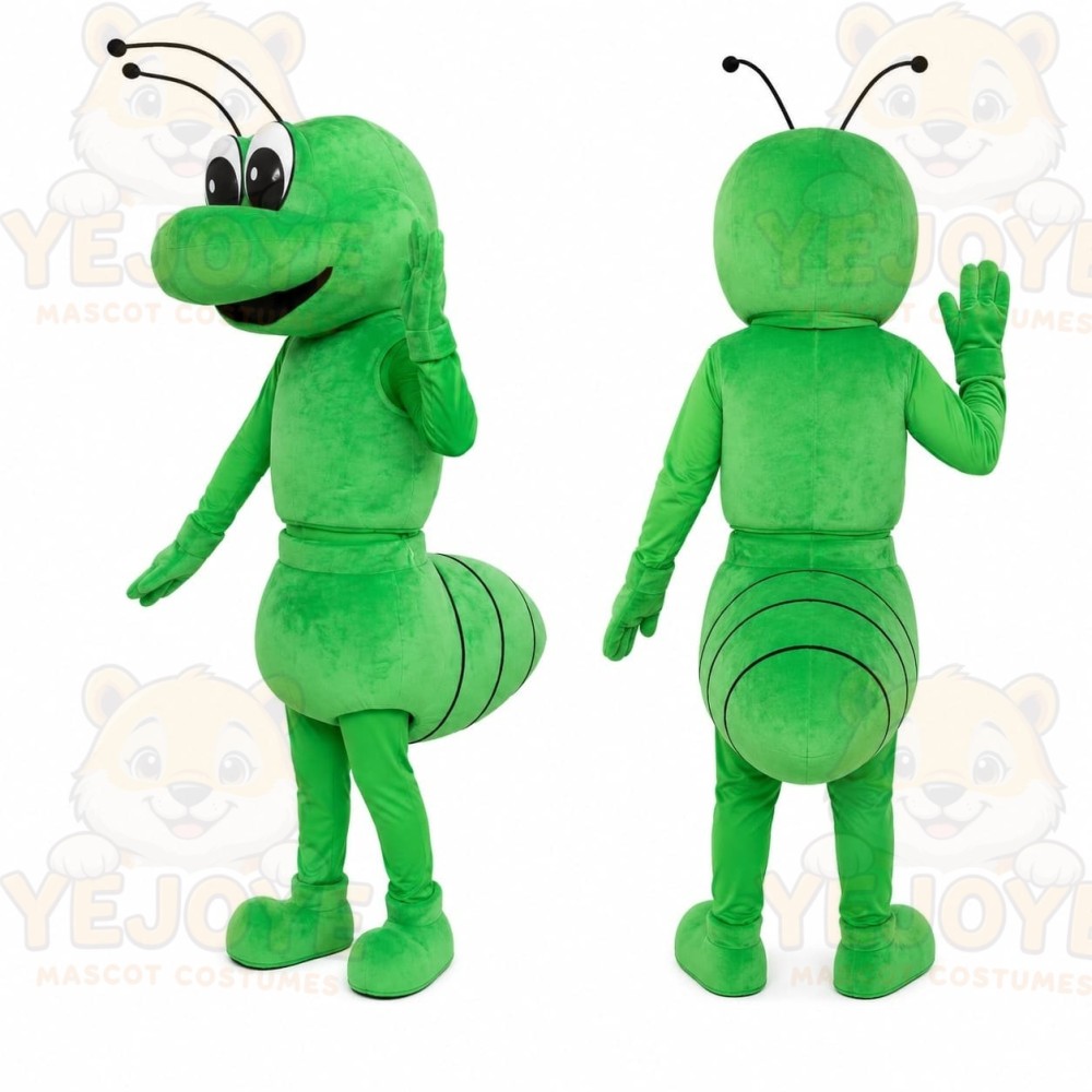Green Grasshopper Mascot Costume