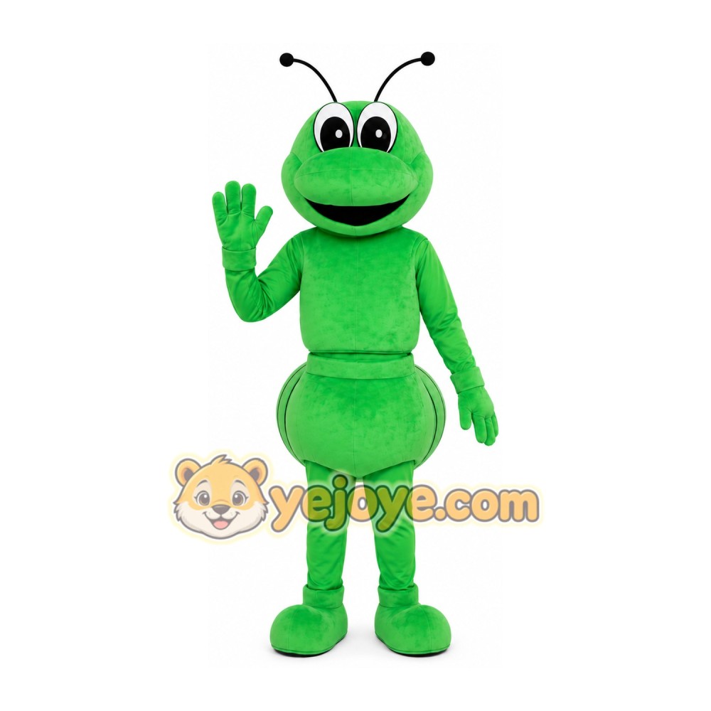 Green Grasshopper Mascot Costume Green Grasshopper Mascot Costume