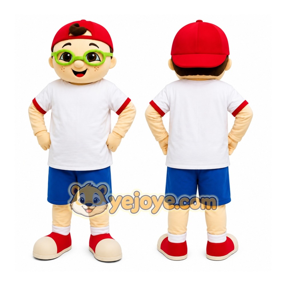 Cartoon Boy Mascot Costume Cartoon Boy Mascot Costume