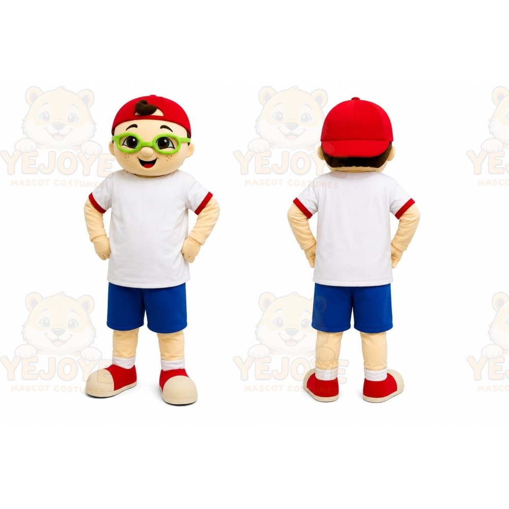 Cartoon Boy Mascot Costume