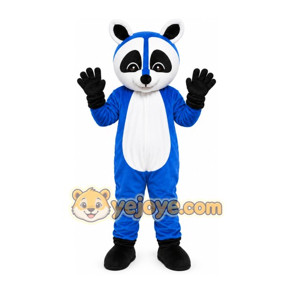 Blue Raccoon Mascot Costume