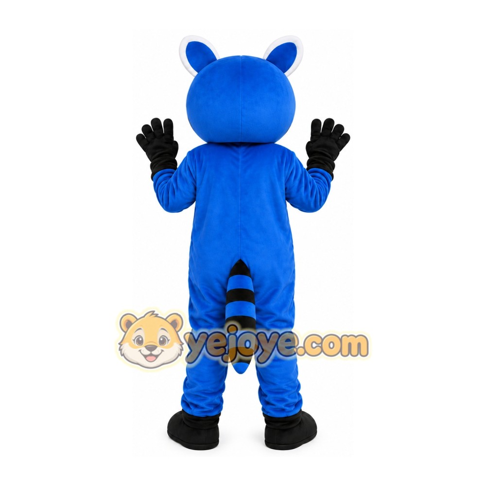 Blue Raccoon Mascot Costume Blue Raccoon Mascot Costume