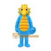 Blue Seahorse Mascot Costume Blue Seahorse Mascot Costume